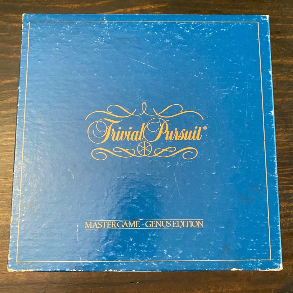 Vintage 1981 Trivial Pursuit Master Game Genus Edition COMPLETE Horn Abbot B